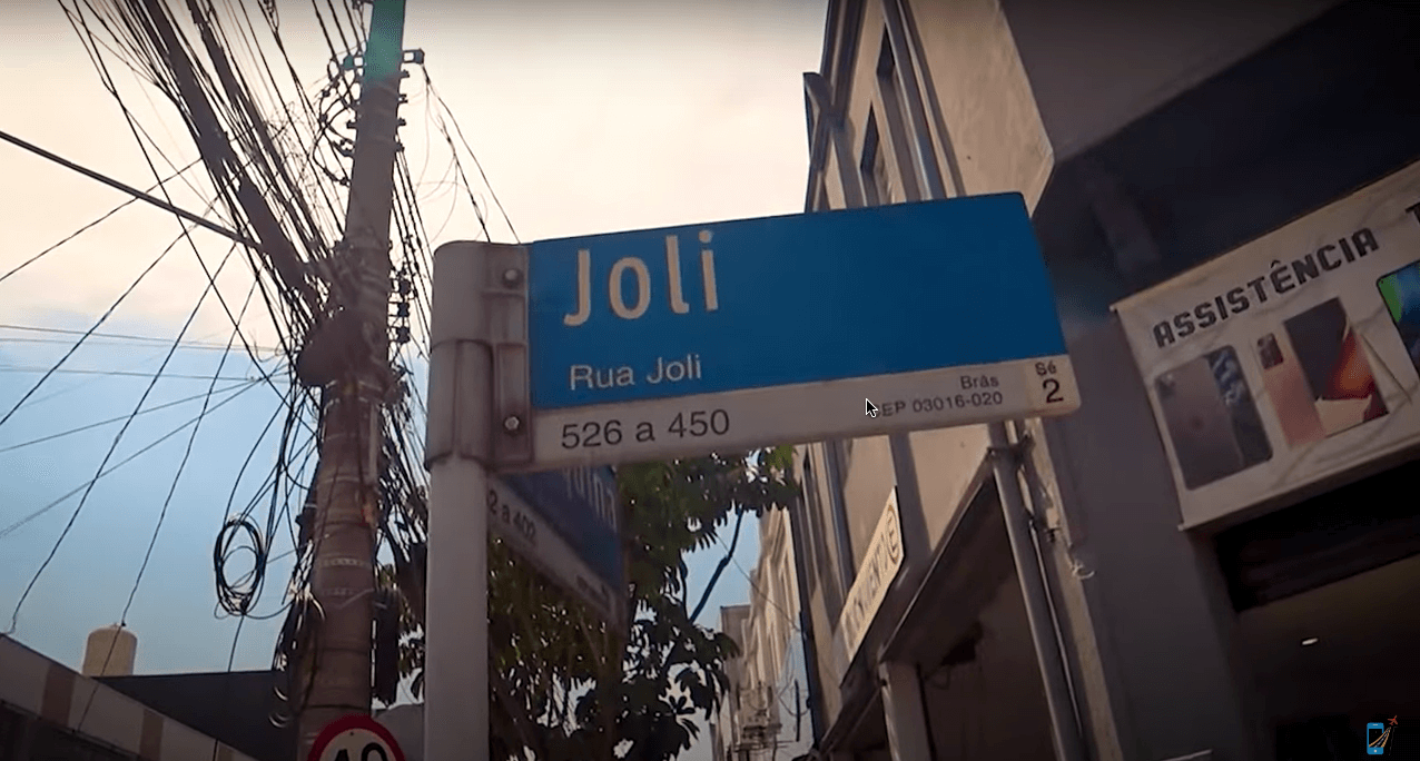 Rua Joli, a rua dos tecidos em São Paulo.
