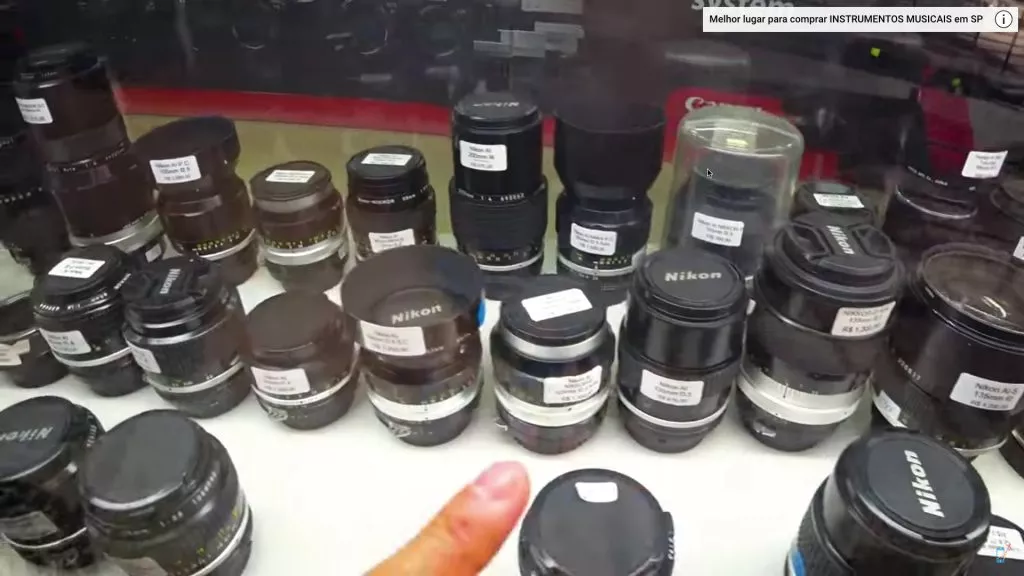 Rua das Máquinas Fotográficas e Lentes